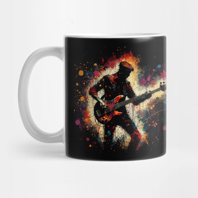 Bass Guitar Player by Mi Bonita Designs